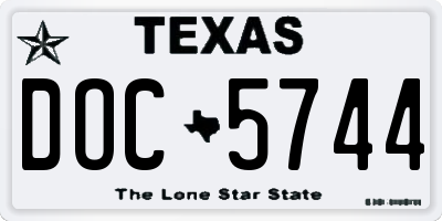TX license plate DOC5744