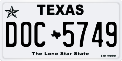 TX license plate DOC5749