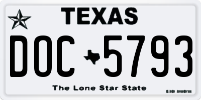 TX license plate DOC5793