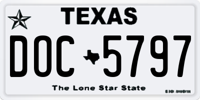 TX license plate DOC5797