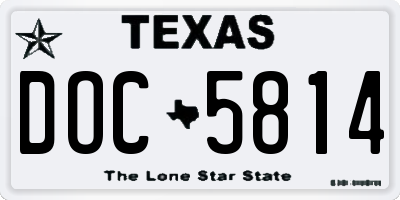 TX license plate DOC5814