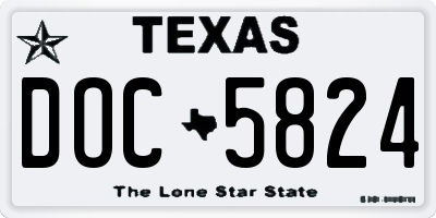 TX license plate DOC5824