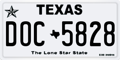 TX license plate DOC5828