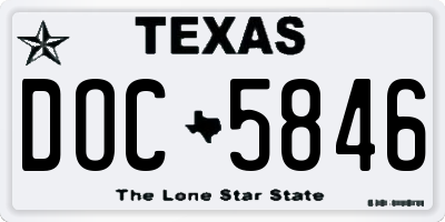 TX license plate DOC5846
