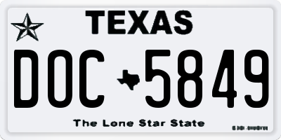TX license plate DOC5849