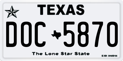 TX license plate DOC5870