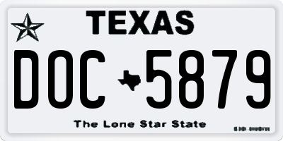 TX license plate DOC5879