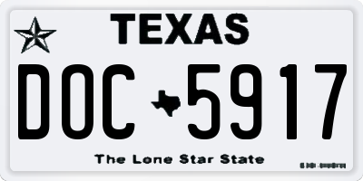 TX license plate DOC5917