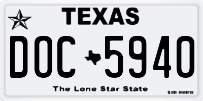 TX license plate DOC5940