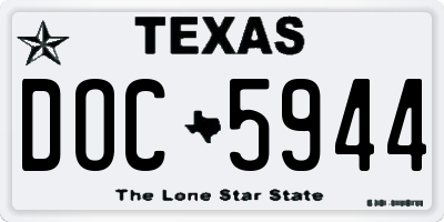 TX license plate DOC5944