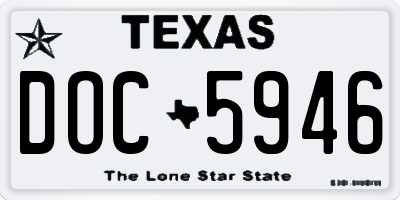 TX license plate DOC5946