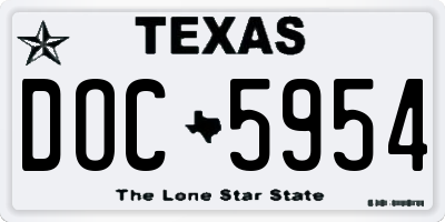 TX license plate DOC5954