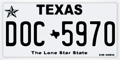 TX license plate DOC5970