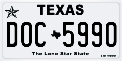 TX license plate DOC5990