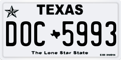 TX license plate DOC5993