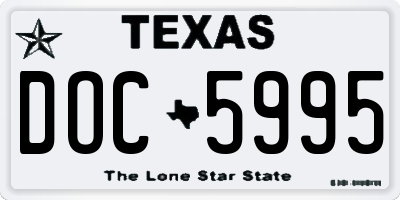 TX license plate DOC5995