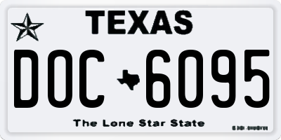TX license plate DOC6095
