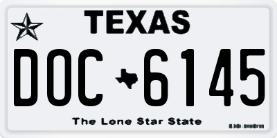 TX license plate DOC6145