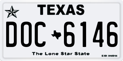 TX license plate DOC6146