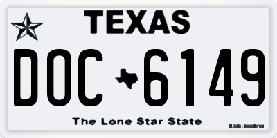 TX license plate DOC6149