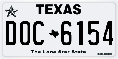 TX license plate DOC6154
