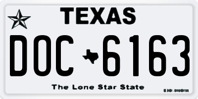 TX license plate DOC6163