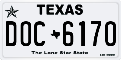TX license plate DOC6170