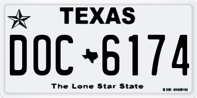 TX license plate DOC6174