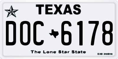 TX license plate DOC6178