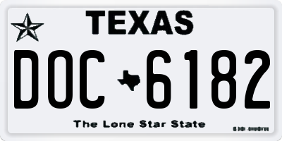 TX license plate DOC6182