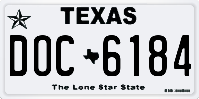 TX license plate DOC6184