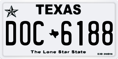 TX license plate DOC6188