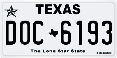 TX license plate DOC6193