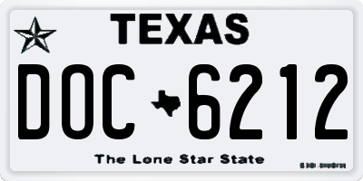 TX license plate DOC6212