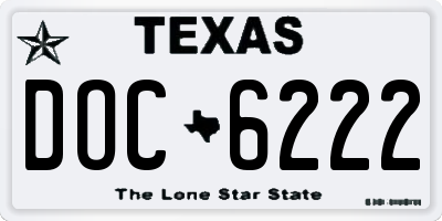 TX license plate DOC6222