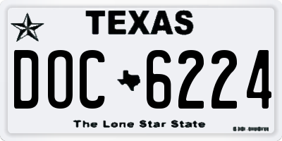 TX license plate DOC6224