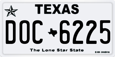TX license plate DOC6225