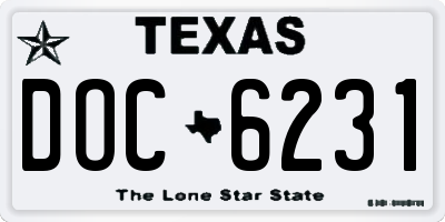 TX license plate DOC6231