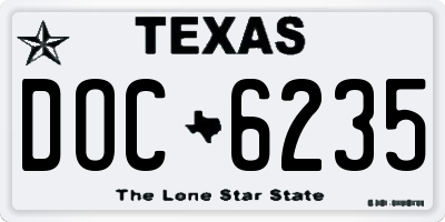 TX license plate DOC6235