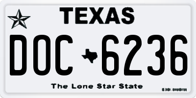 TX license plate DOC6236