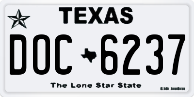 TX license plate DOC6237