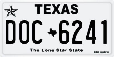 TX license plate DOC6241