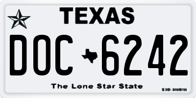 TX license plate DOC6242