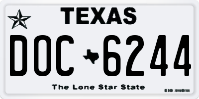 TX license plate DOC6244