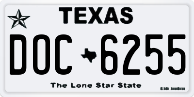 TX license plate DOC6255