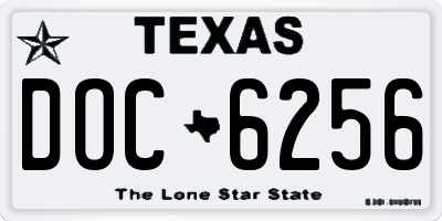 TX license plate DOC6256