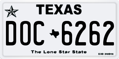 TX license plate DOC6262