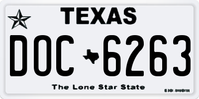 TX license plate DOC6263