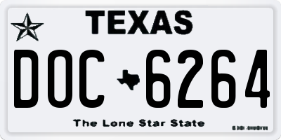 TX license plate DOC6264