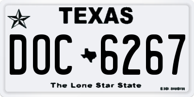 TX license plate DOC6267